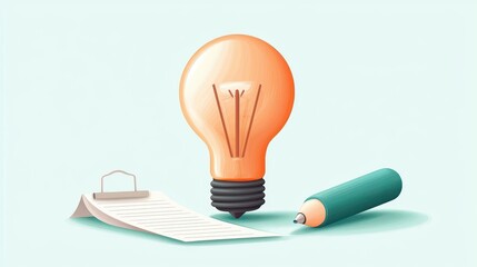 Simple to-do plan checklist, clean design, flat design illustration