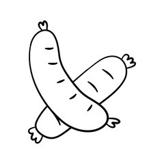 Sausage Hand Drawn