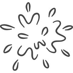 Obraz premium Water Explosion Doodle