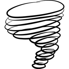 Wind Tornado Hand Drawn