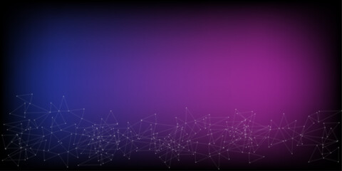 Vector digital technology and communication concept.