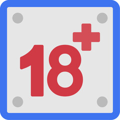 Obraz premium 18 + Icon