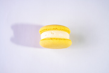 This is a French cookie called a macaron. It is two cookies made with meringue and cream sandwiched...