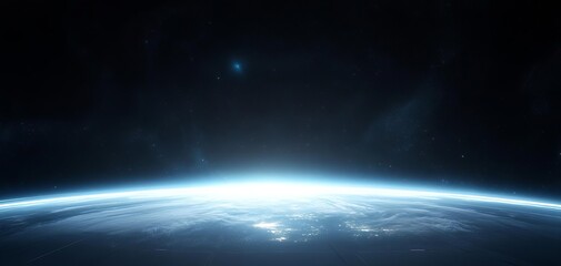 Science Fiction Space Exploration Vanishing Point Perspective