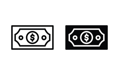 money dollar icon, money dollar sign vector