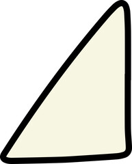 triangle doodle shape handdrawn