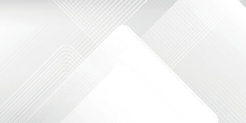 Obraz premium background design with diagonal line pattern in grey colour. Vector white horizontal template for business banner, formal invitation backdrop, luxury.