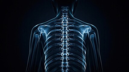 A detailed X-ray image showing vertebral compression in a patient with chronic back pain, vertebral compression X-ray back pain, spinal compression diagnosis
