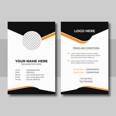 Elegant ID card template design