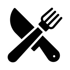 dining glyph icon