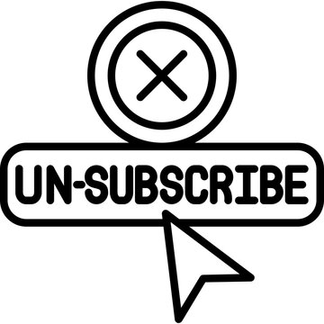 Unsubscribe Icon