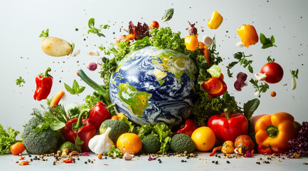 International Day of Veganism, created with the help of Generative AI technology.