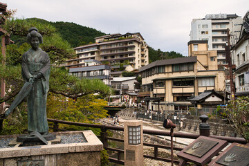 湯村温泉　風景素材