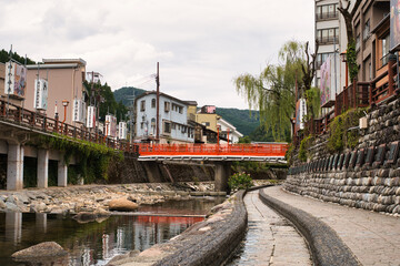 湯村温泉　風景素材
