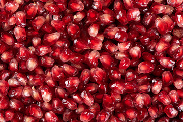 close up of pomegranate seeds texture background.