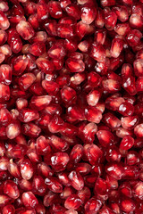 close up of pomegranate seeds texture background.