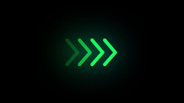 Arrow Loop Animation direction concept. colorful arrow loading icon concept