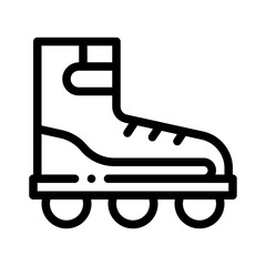 skates line icon