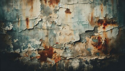 Obraz premium Weathered Rust Texture: A Decaying Wall