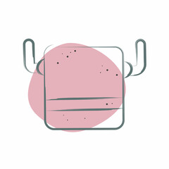 Icon Towel. related to Hygiene symbol. Color Spot Style. simple design illustration