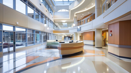 Obraz premium Designing Healing Spaces: Innovative Architecture for Modern Hospitals
