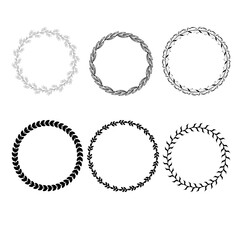 Clip Art, Vector Wheat, Leaves