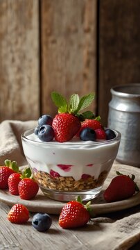 PARFAIT DE YOGURT AFRUTADO Y SALUDABLE