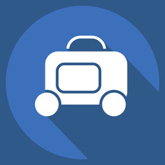 Icon Soap. related to Hygiene symbol. long shadow style. simple design illustration