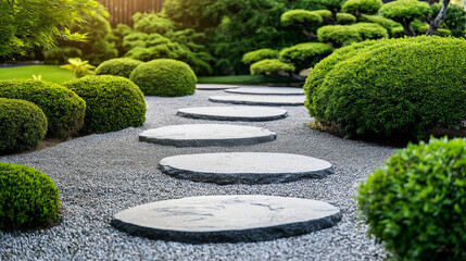 Obraz premium Minimalist Garden Walkway