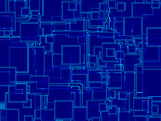 Cyber ​​material_background image_blue