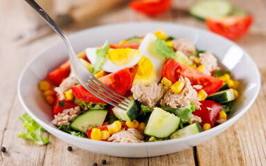 Bowl of Mixed Salad – Healthy Eating and Balanced Nutrition