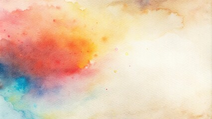 Abstract watercolor splash.Multicolored isolated watercolor spot,blot on white background.Dynamic and energetic composition to add a touch of creativity and inspiration to your projects.