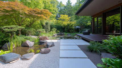 Minimalist Garden Walkway