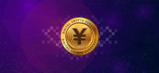 Digital Yuan China Chinese central bank digital currency crypto blockchain coin concept futuristic financial technology