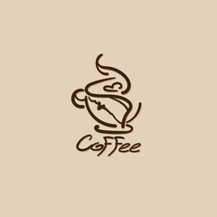 coffee cup icon symbol logo graphic