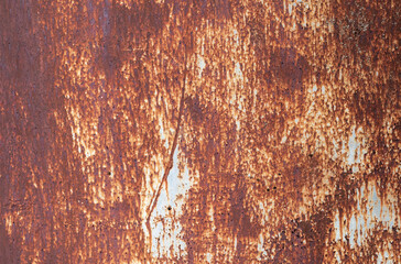 Rusty metal texture for the background. Corrosion of the painted surface