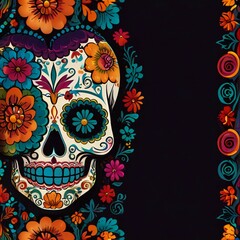 carnival mask on a red background