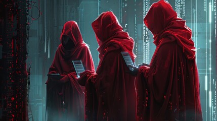 Cyberpunk Hooded Figures