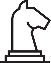 Horse icon symbol vector image Illustration
