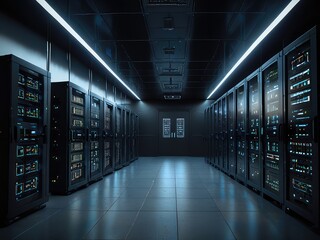 server rooms,room with servers,data center,,server rack with servers,server rack with cables,server rack in a data center