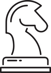 Horse icon symbol vector image Illustration
