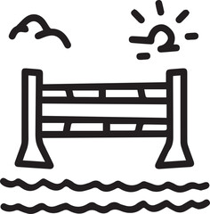 Horse icon symbol vector image Illustration
