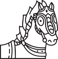 Horse icon symbol vector image Illustration
