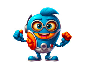 Obraz premium 3d cartoon mascot 