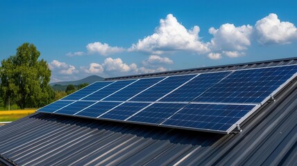 A factory hall with an innovative solar panel facade that doubles as a weather barrier, solar facade factory hall, multi-functional solar design