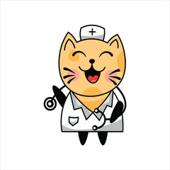 Nurse cat character