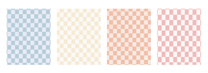 Distorted seamless checkered pattern. Trendy 70's style. vector background with a pattern like a checkerboard. Retro backgrounds. groovy.