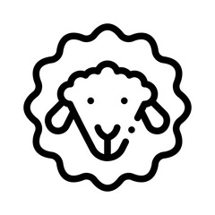 sheep line icon