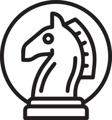 Horse icon symbol vector image Illustration

