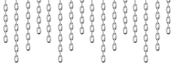 chains backgrounds, shinny metal iron chains, Seamless chain pattern. Silver metallic chain texture